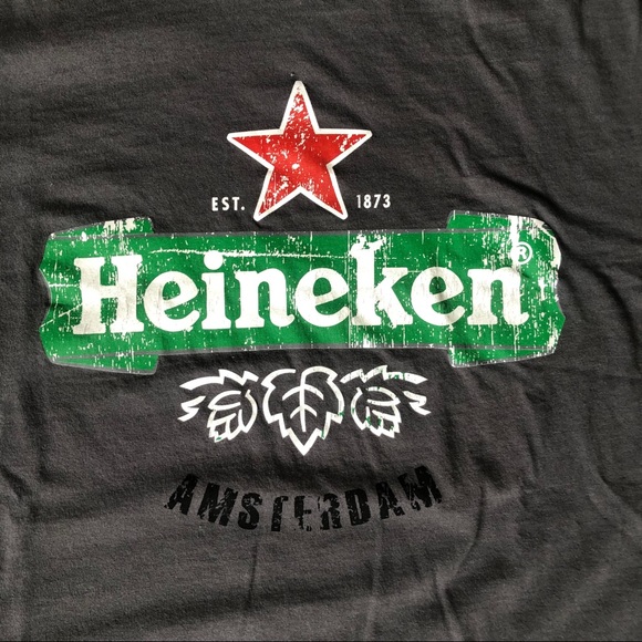 Heineken Gray Short Sleeve t-shirt Med - Picture 3 of 5